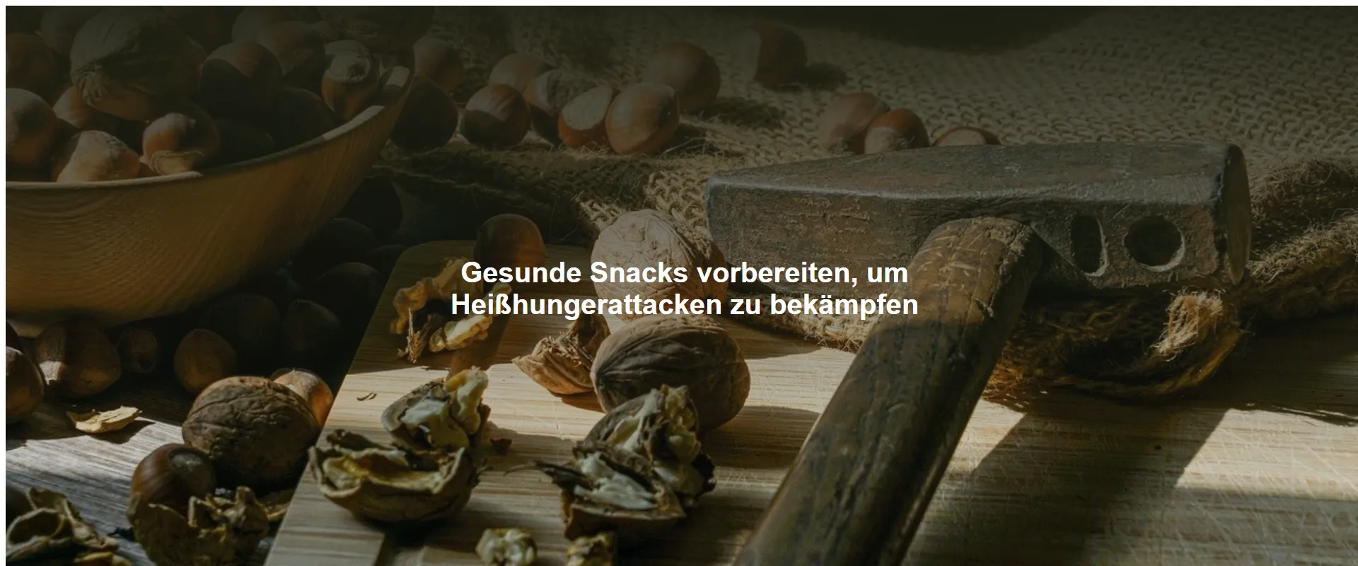 Gesunde Snacks vorbereiten, um Heißhungerattacken zu bekämpfen